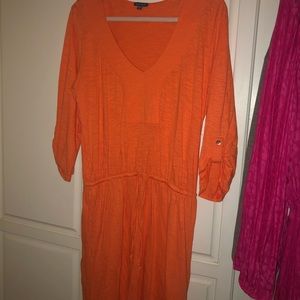 Lila P knit dress orange XL